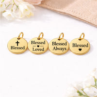 Thumbnail for “Blessed” Charm Set