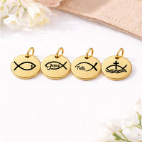 Thumbnail for Jesus Fish (Ichthys) Charm Set