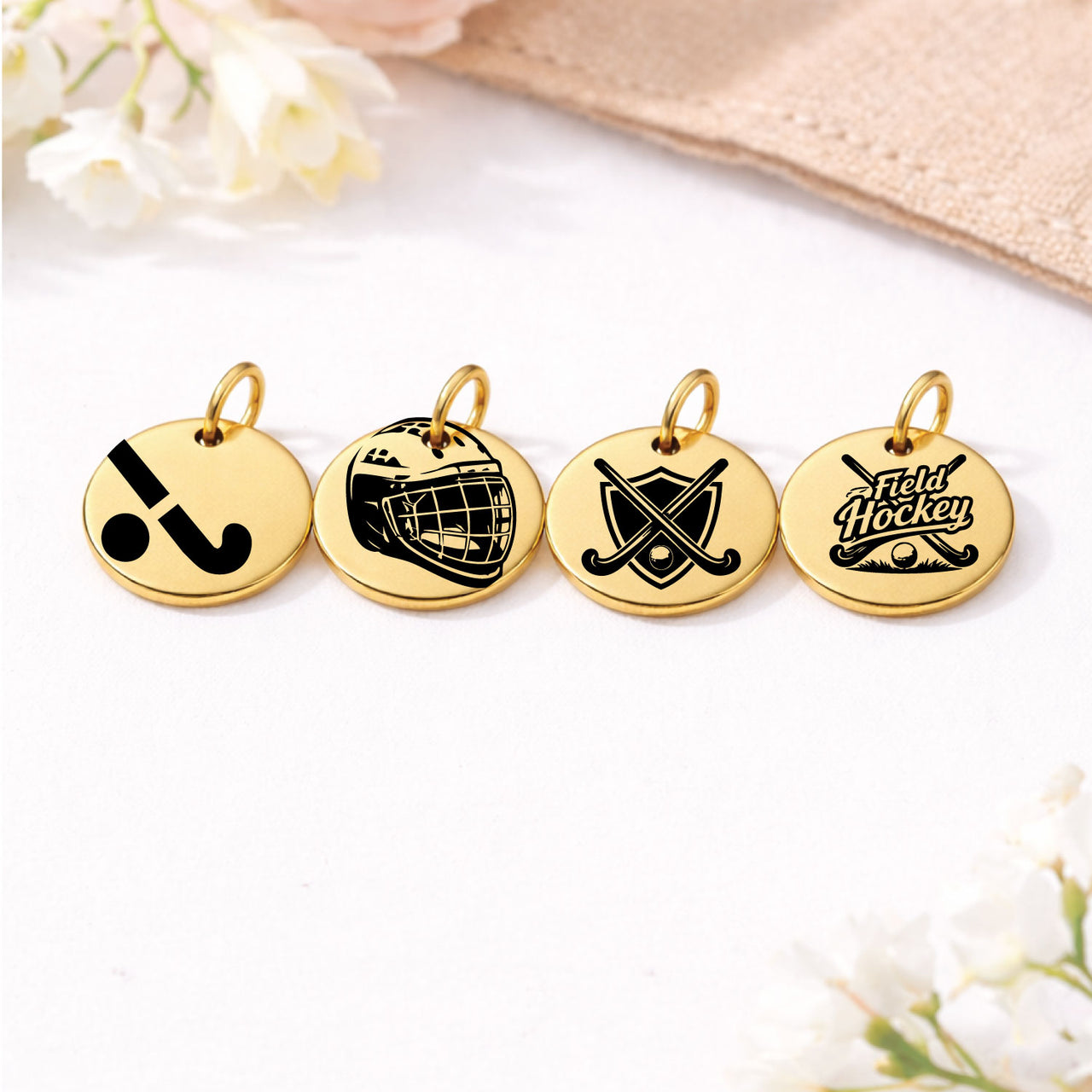 Field Hockey Sports Charm Set