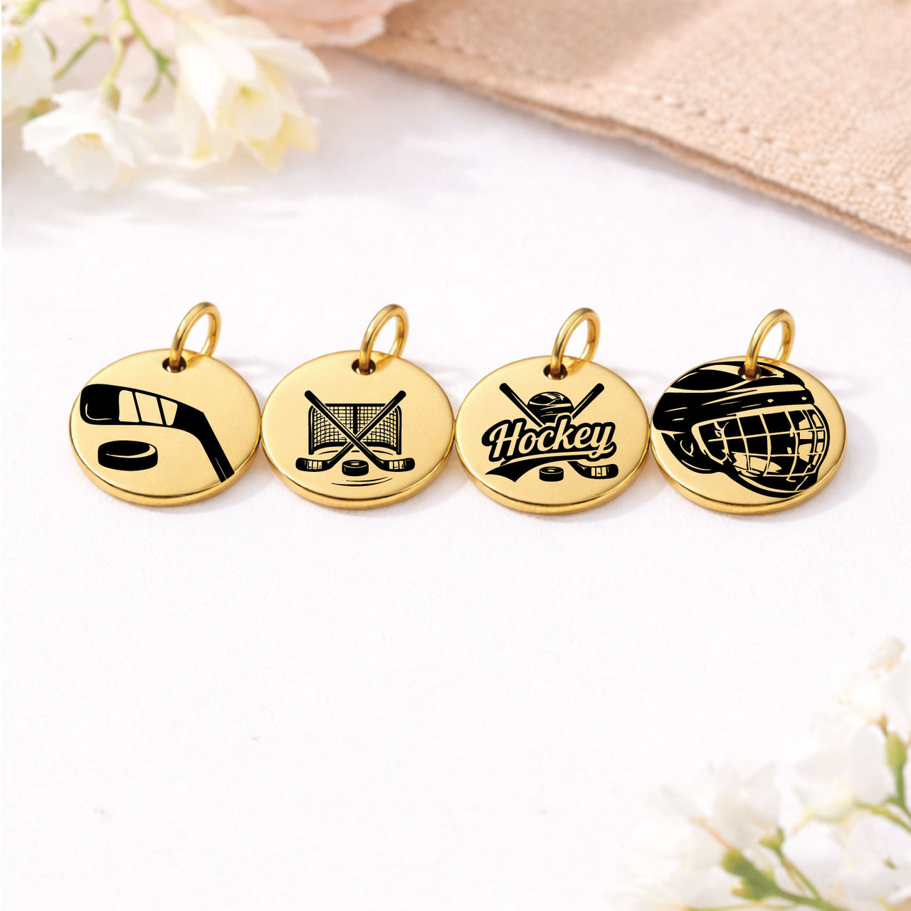 Hockey Sports Charm Set