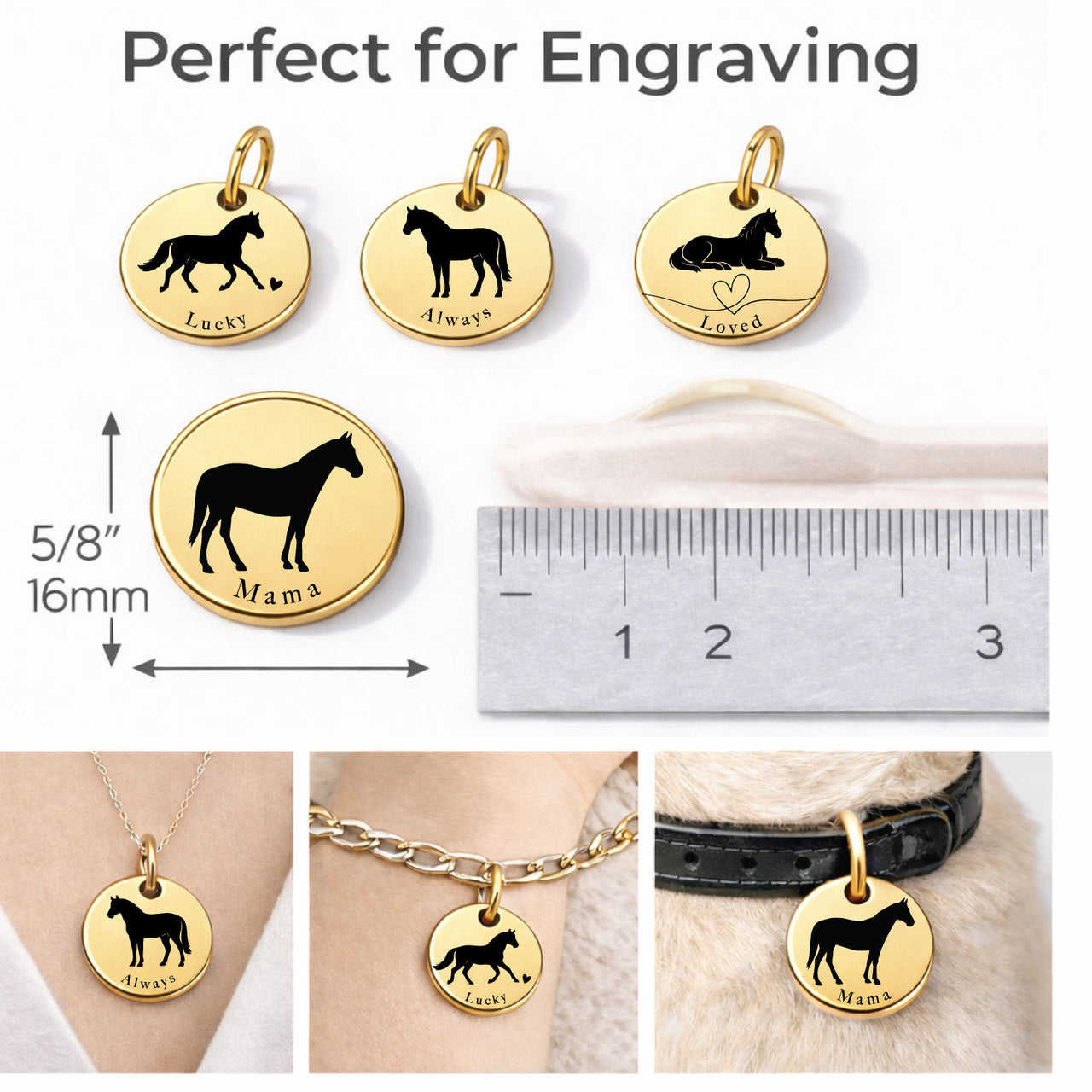 Mama Horse Charm Set