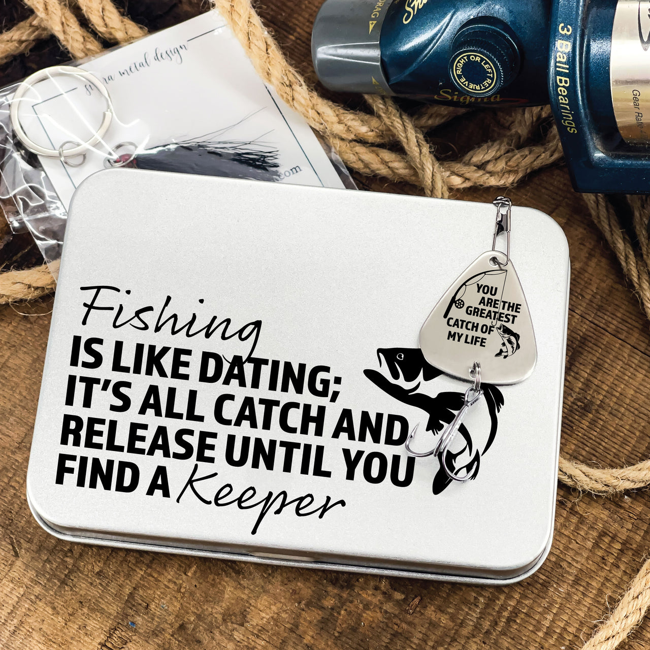The Greatest Catch Fishing Lure + Tin