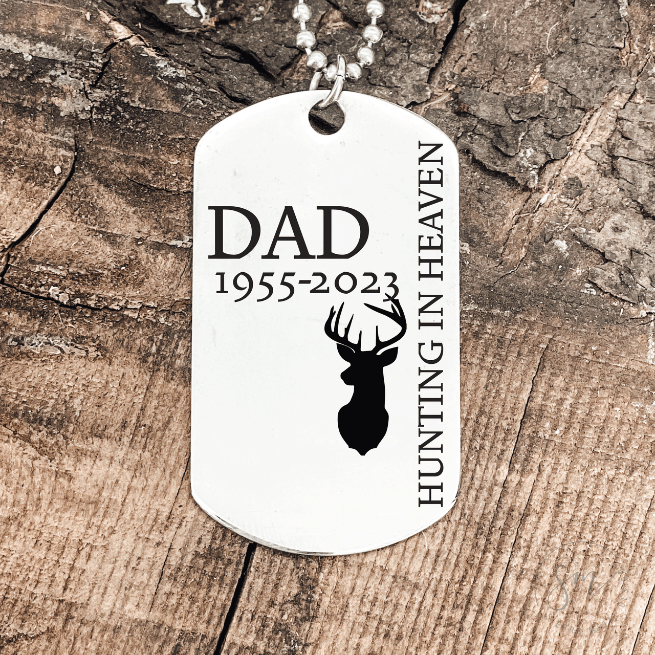 Dog Tag Hunting In Heaven Necklace