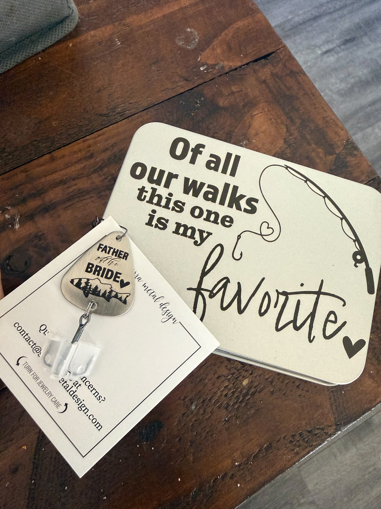 Favorite Walks Fishing Lure + Tin