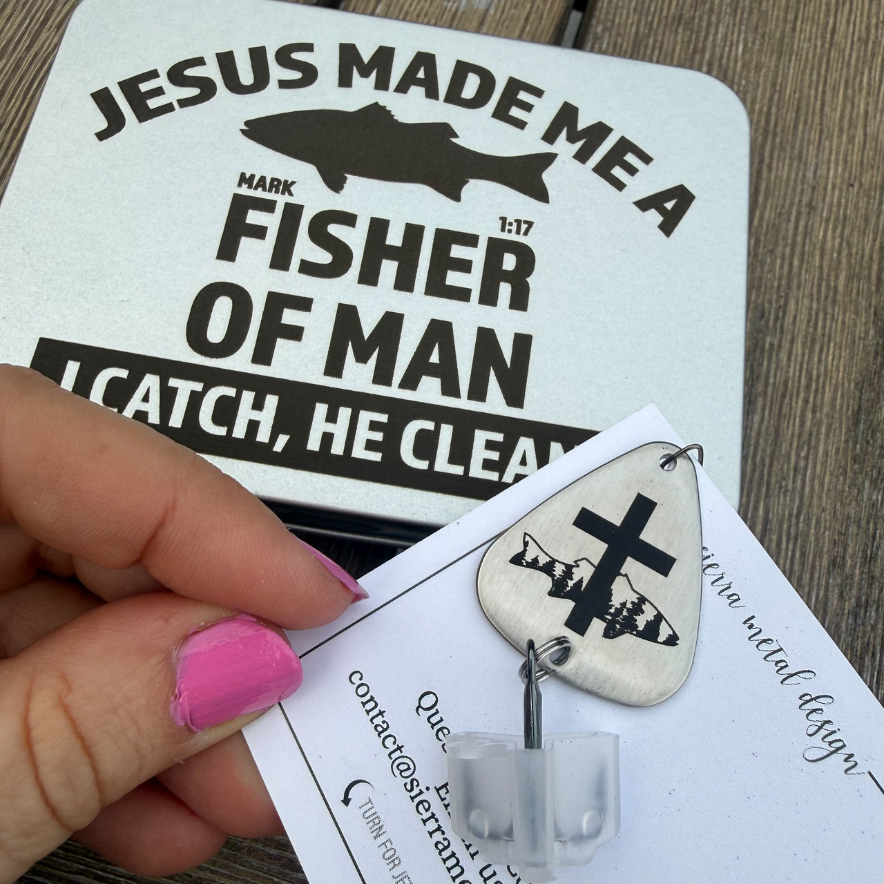 The Faith & Fishing Lure + Tin