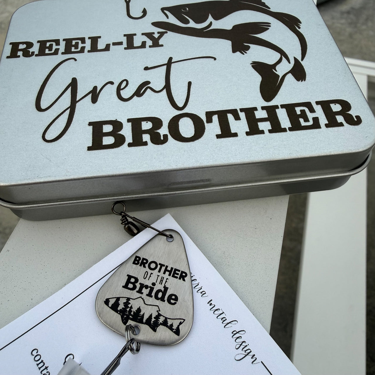 Brother of the Bride Fishing Lure + Tin