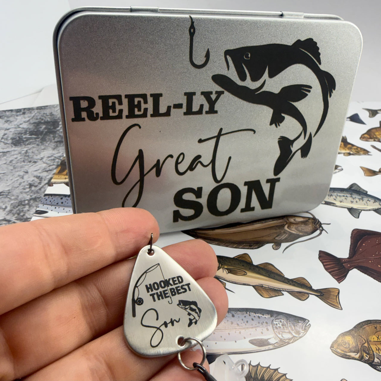 Huntsville Son Fishing Lure + Tin