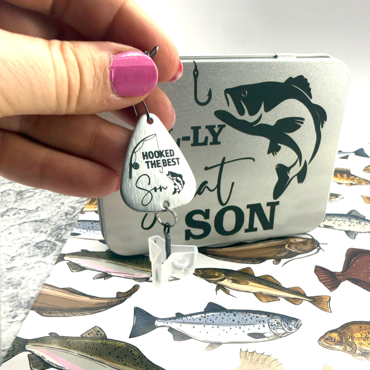 Huntsville Son Fishing Lure + Tin