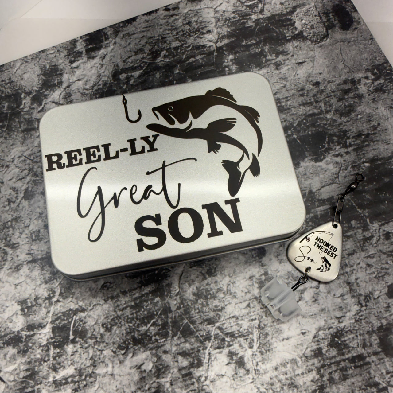 Huntsville Son Fishing Lure + Tin