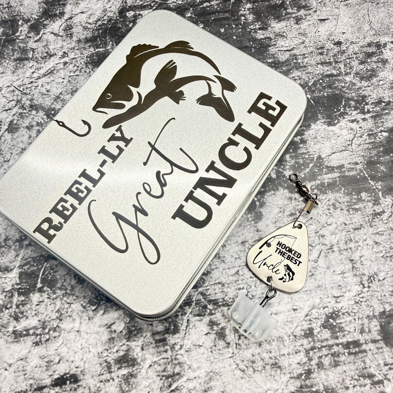 Huntsville Uncle Fishing Lure + Tin