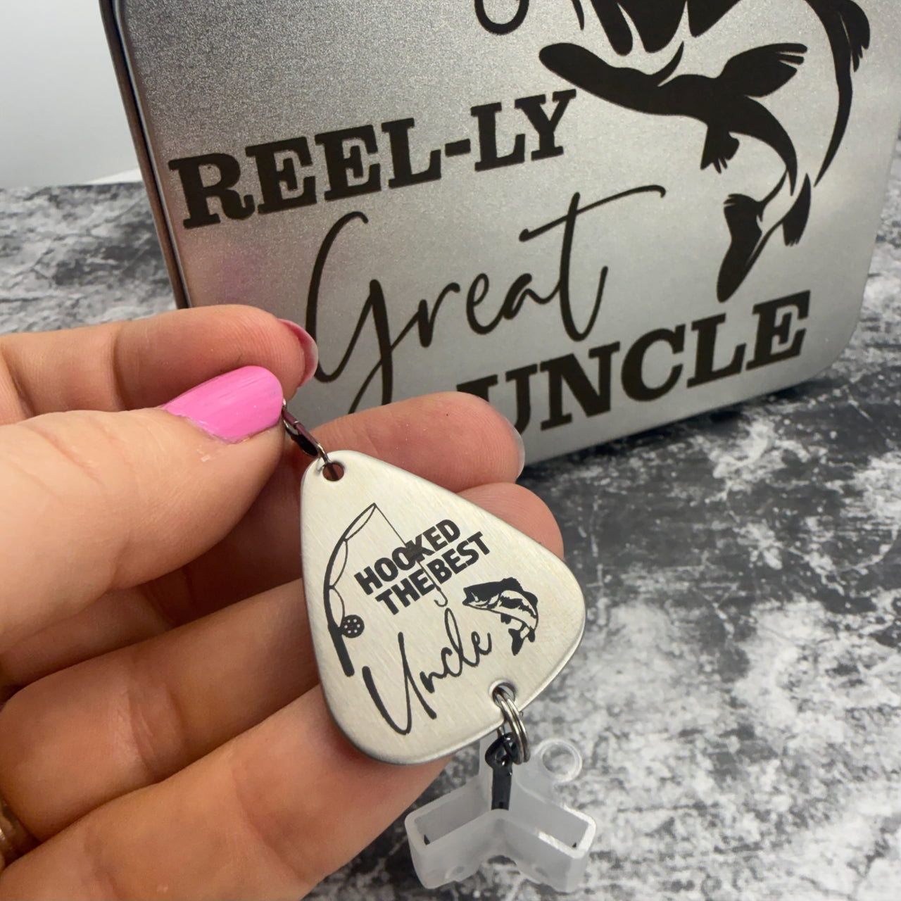 Huntsville Uncle Fishing Lure + Tin