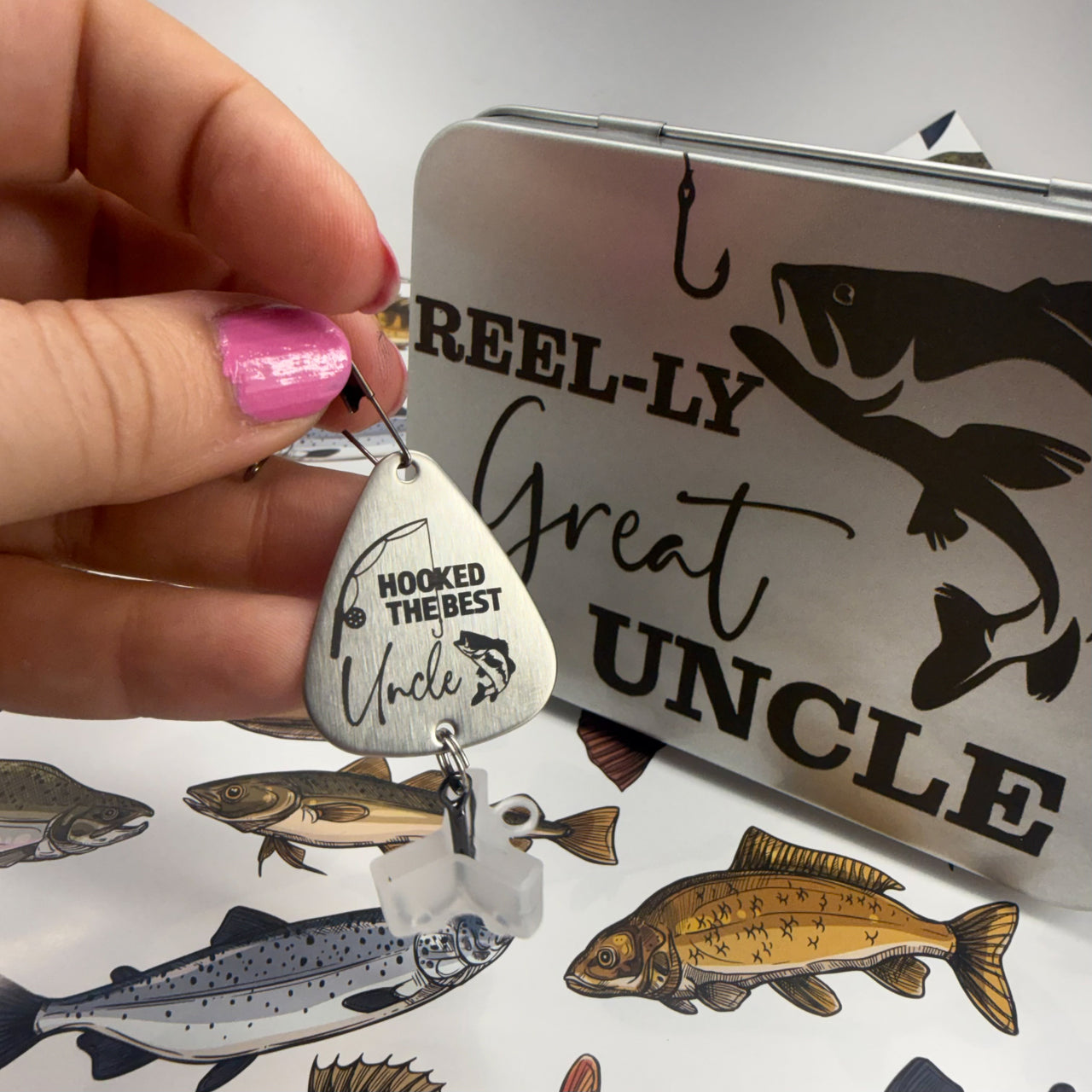 Huntsville Uncle Fishing Lure + Tin