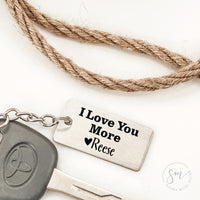 Thumbnail for I Love You More Keychain