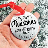 Thumbnail for Our First Christmas As Mr & Mrs Ornament