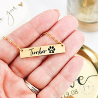 Thumbnail for The Sadie Dog Bar Necklace