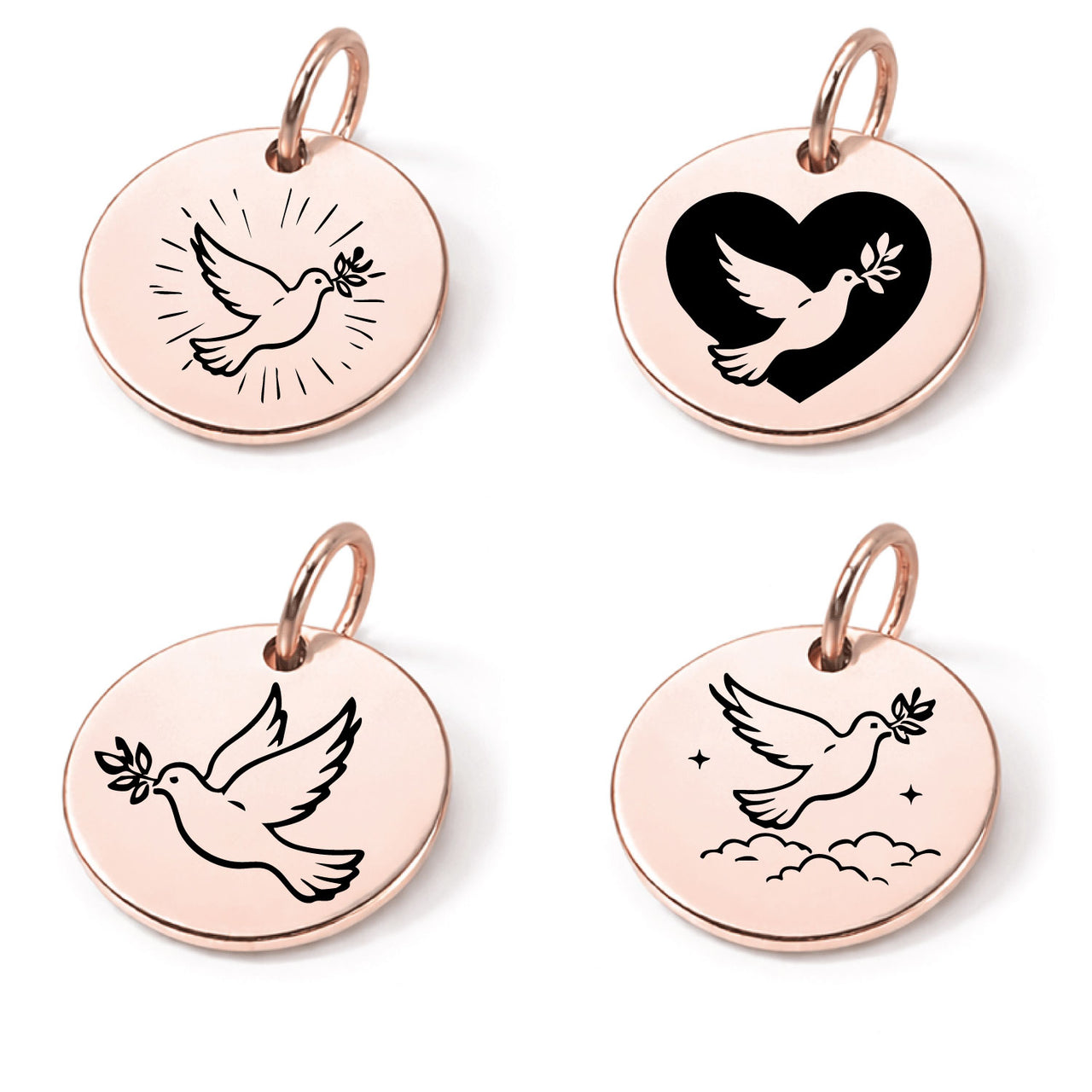 Dove Charm Set
