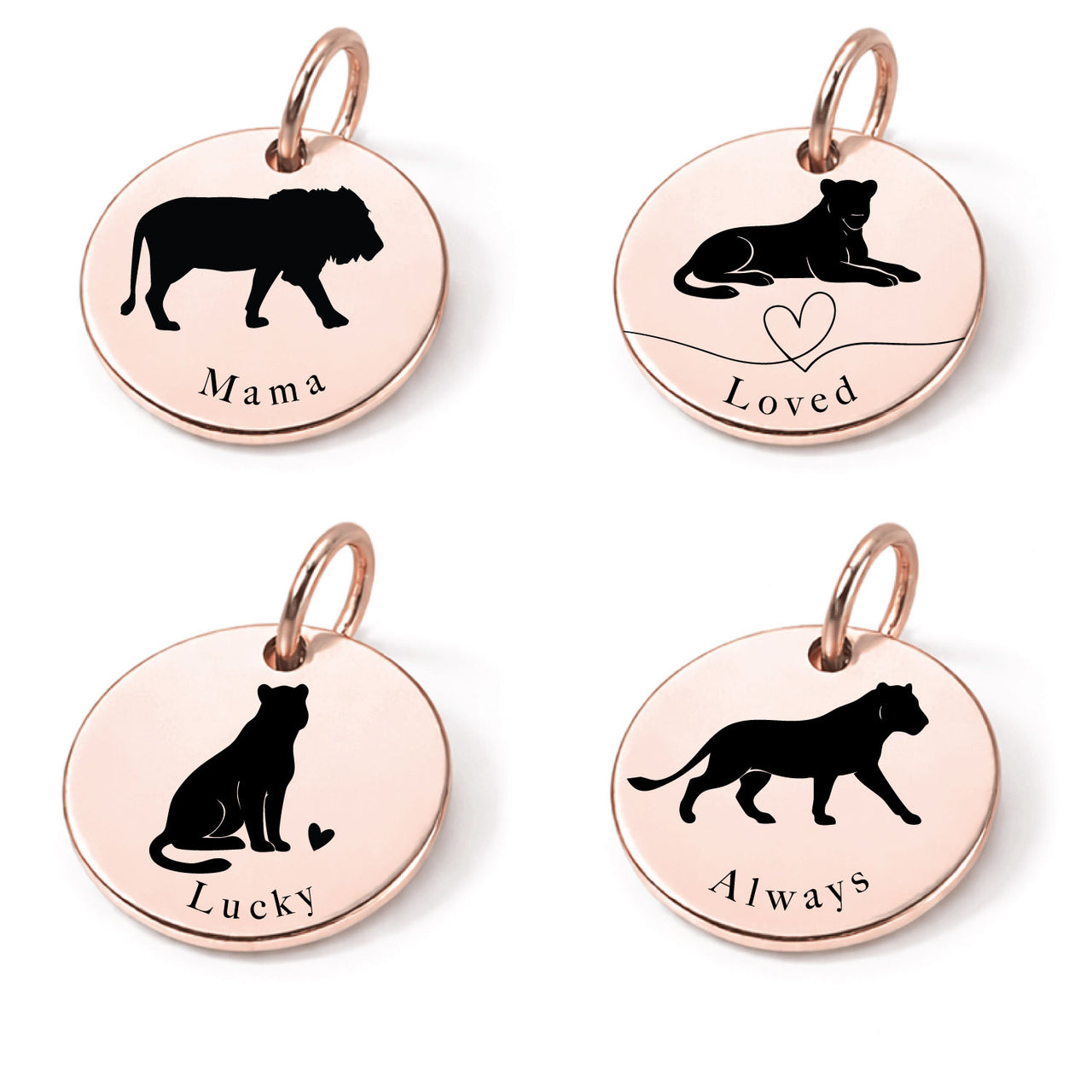 Mama Lion Charm Set