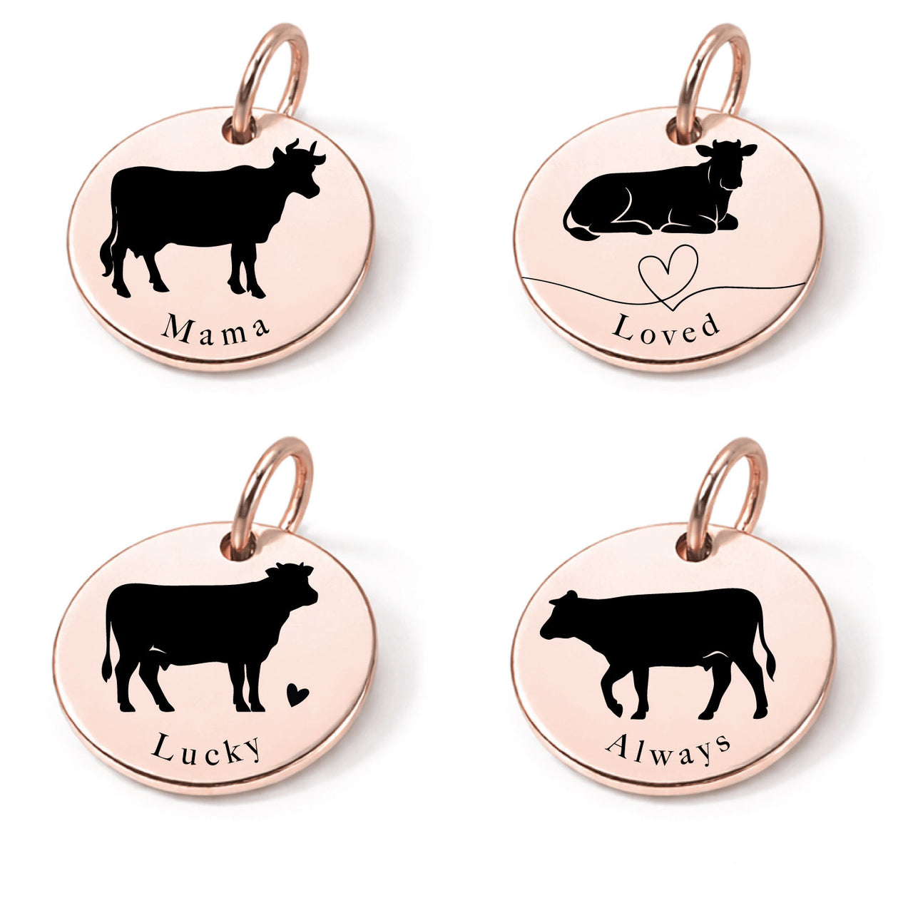 Mama Cow Charm Set