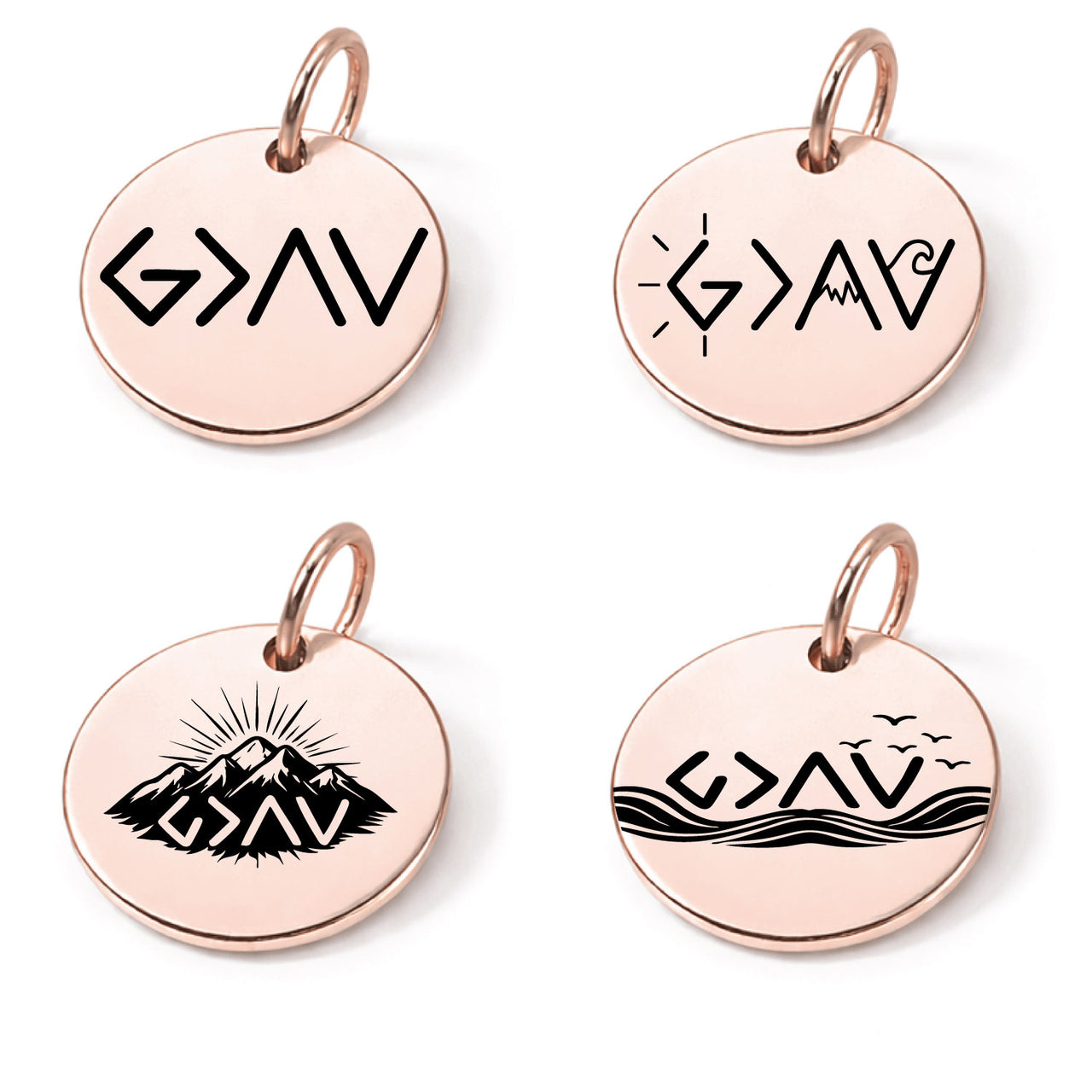 “God Is Greater Than the Highs and Lows” Charm Set