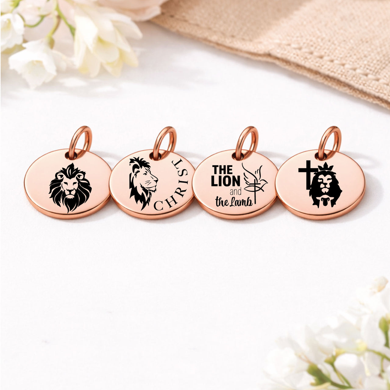 Lion and the Lamb Charm Set