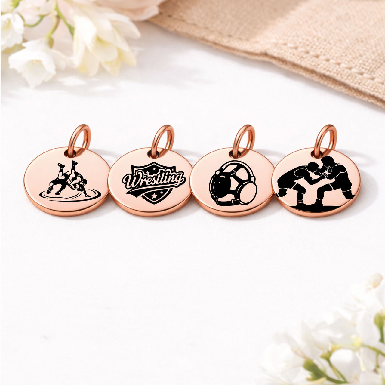 Wrestling Sports Charm Set