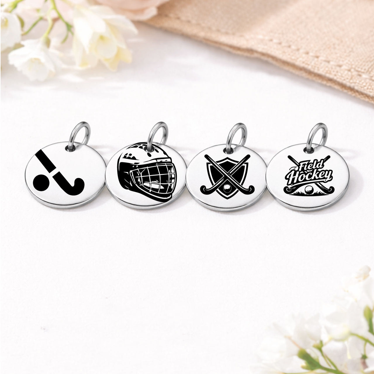 Field Hockey Sports Charm Set