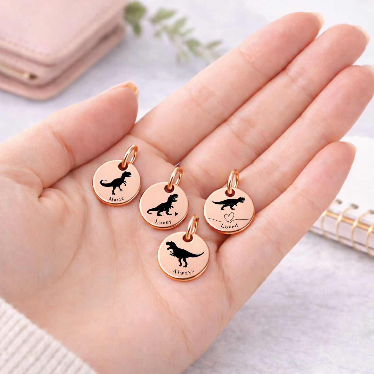 Mama Dino Charm Set