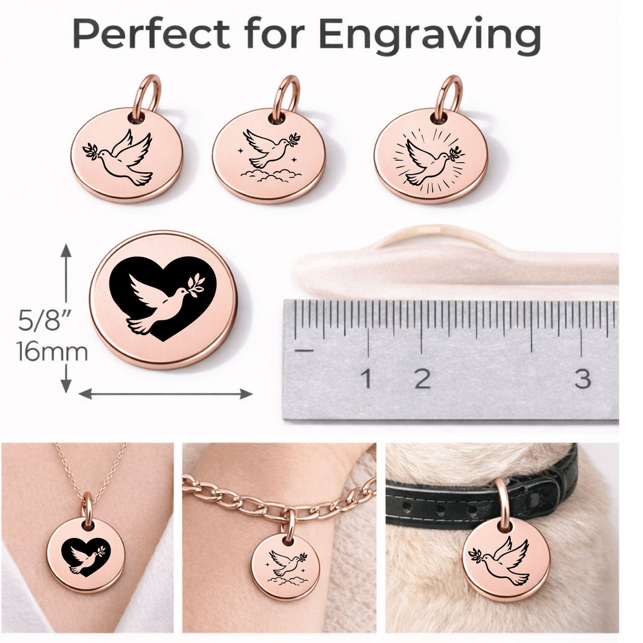 Dove Charm Set