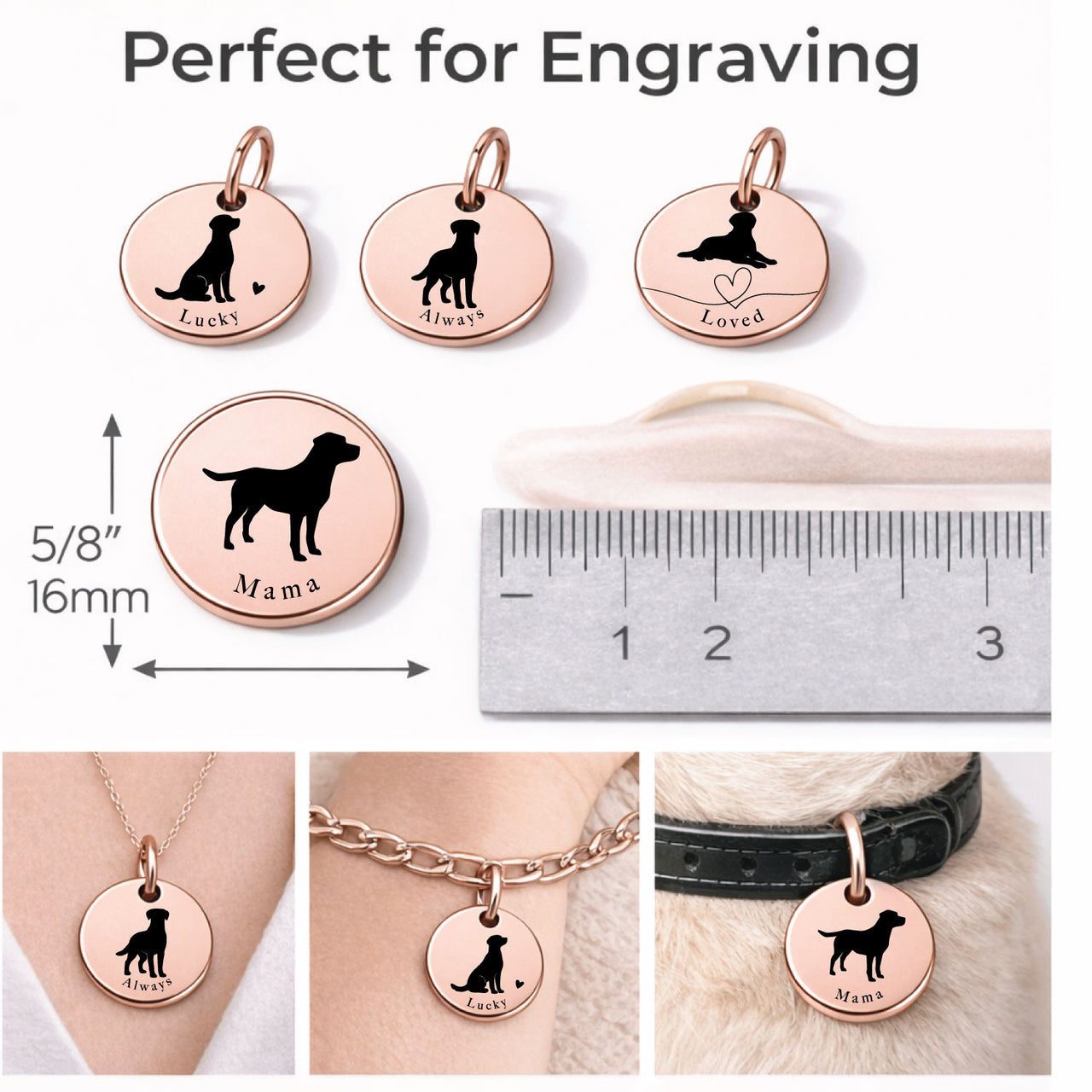 Mama Dog Charm Set