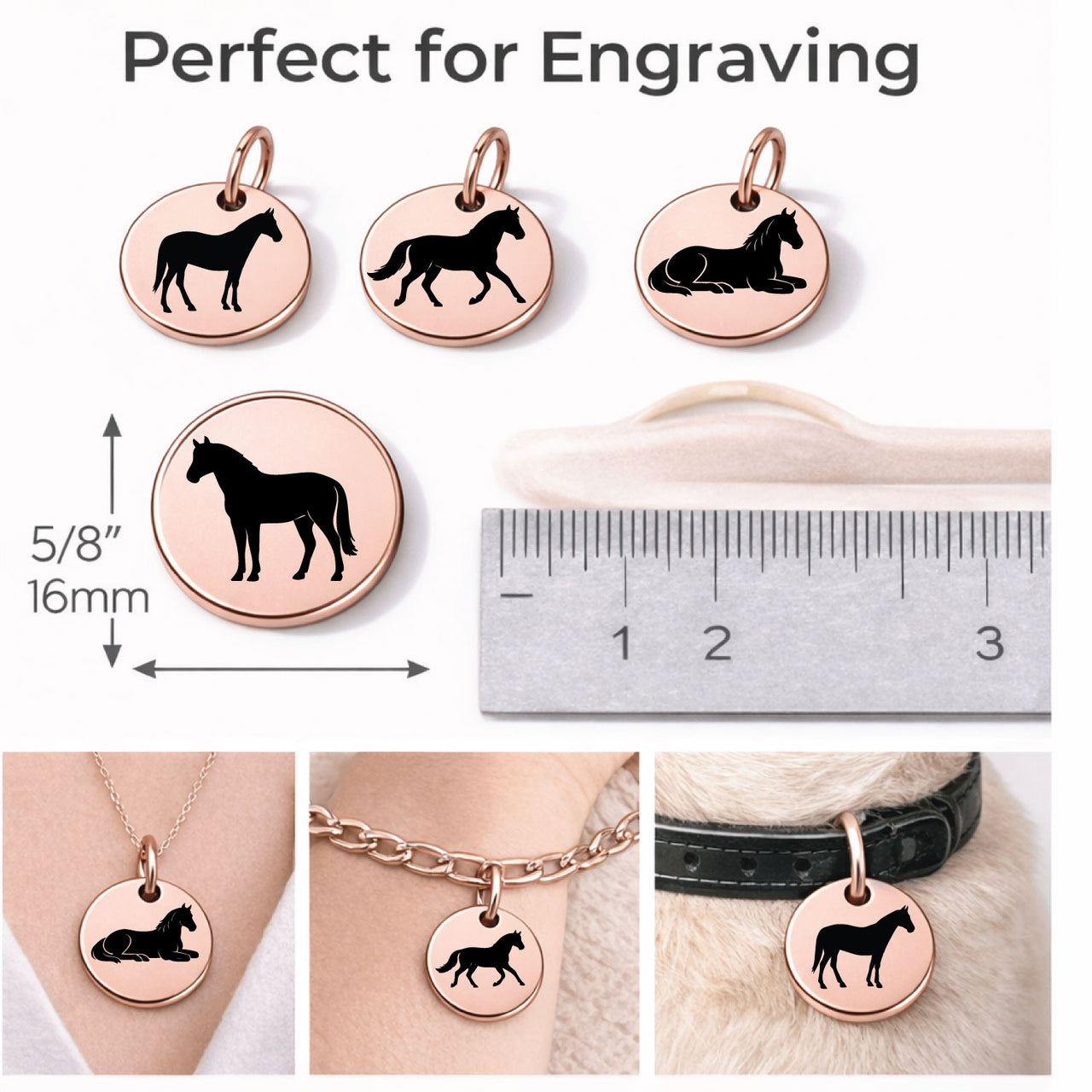 Farm Horse Charm Set