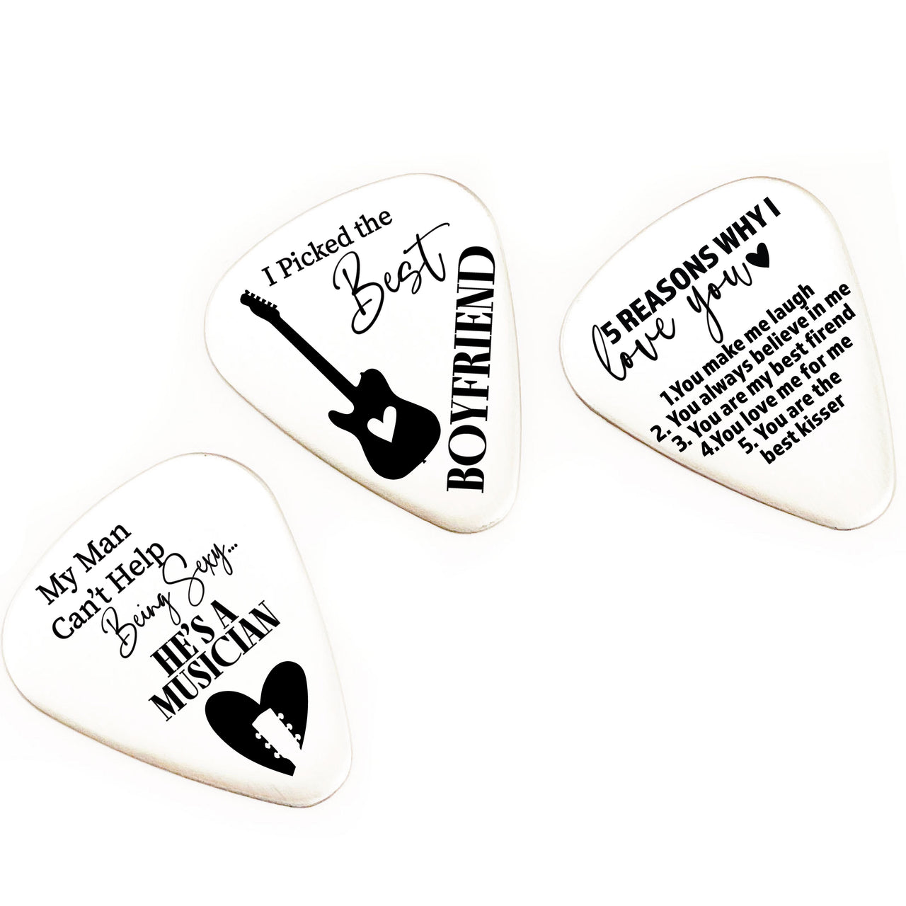Men's Guitar Pick Set