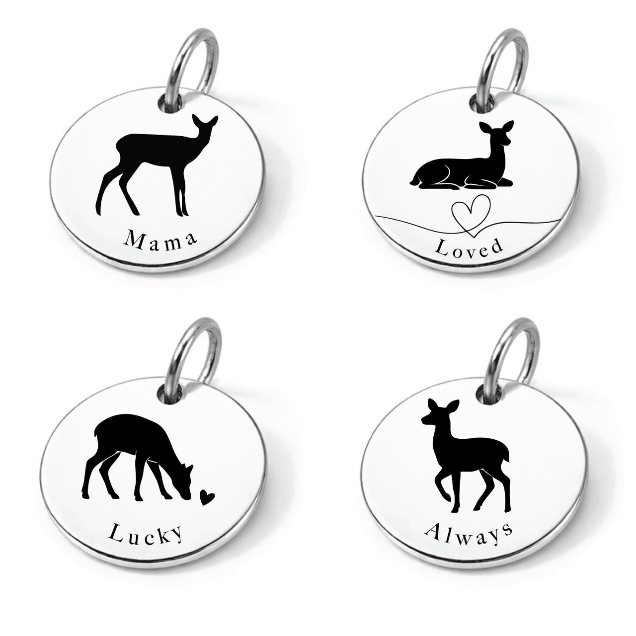 Mama Deer Charm Set