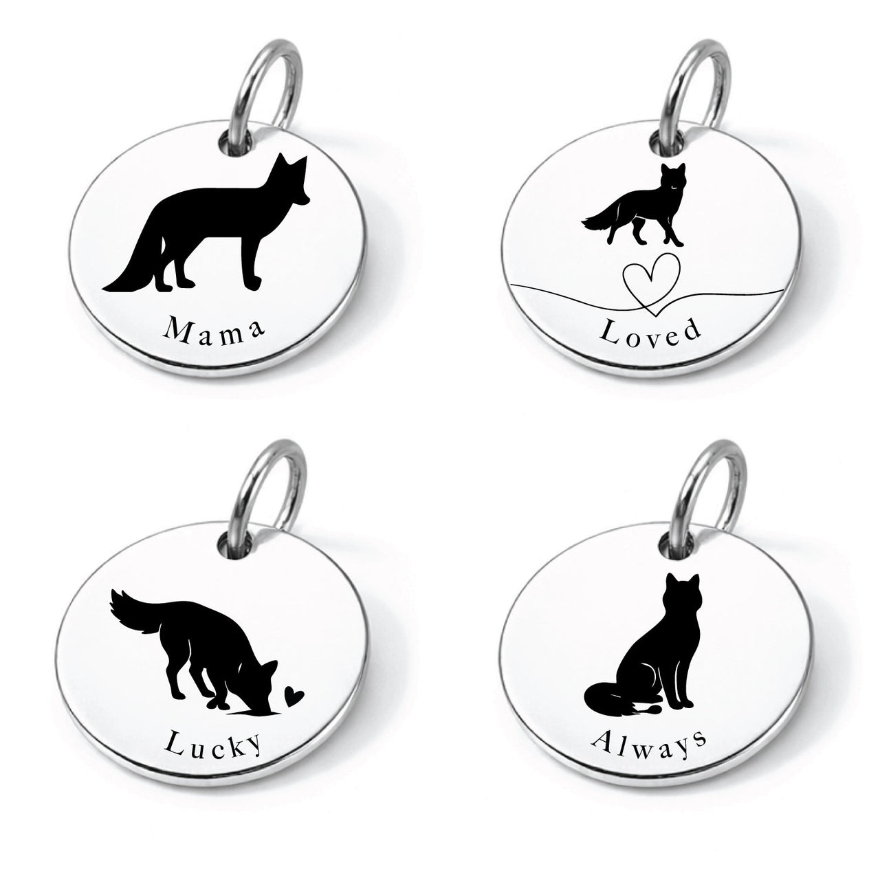 Mama Fox Charm Set