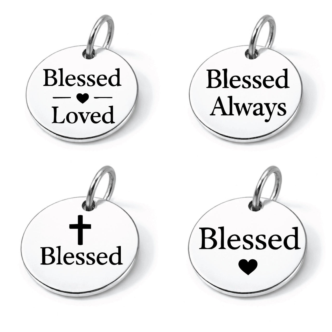 “Blessed” Charm Set
