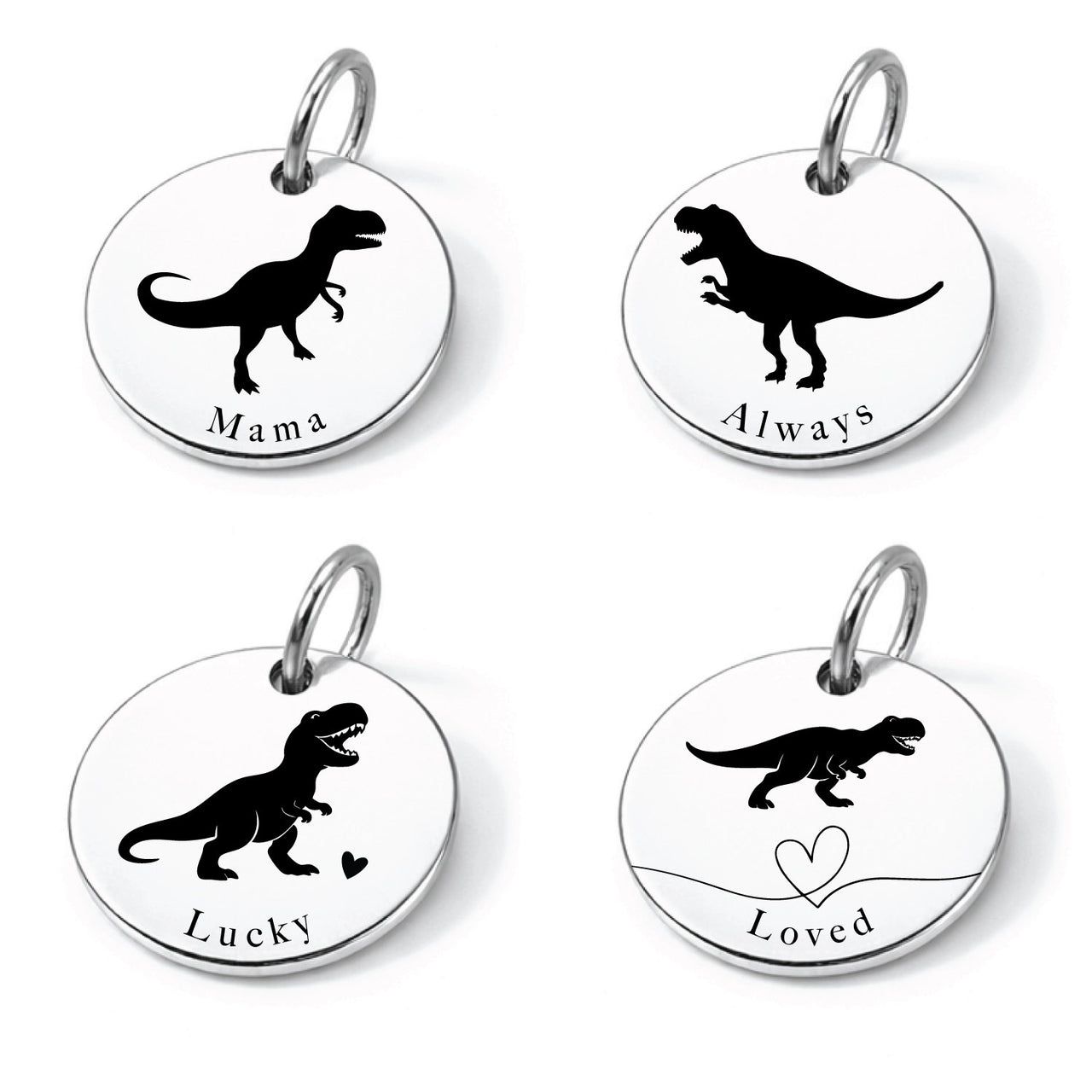 Mama Dino Charm Set
