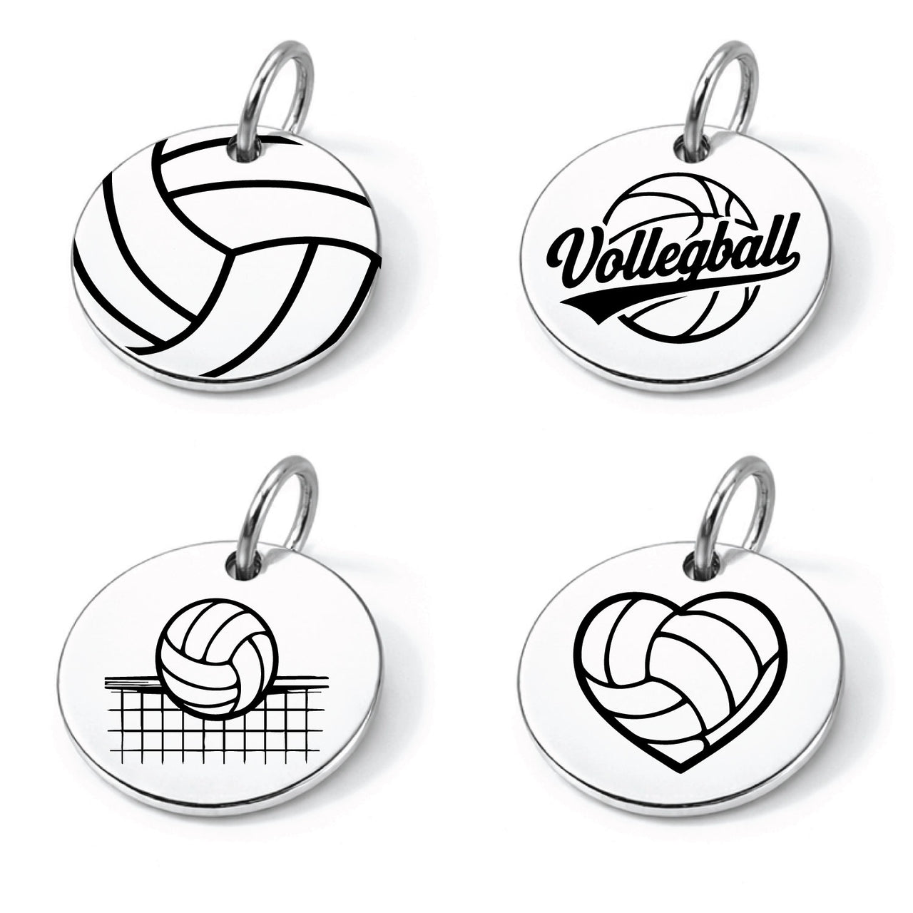 Volleyball Sports Charm Set