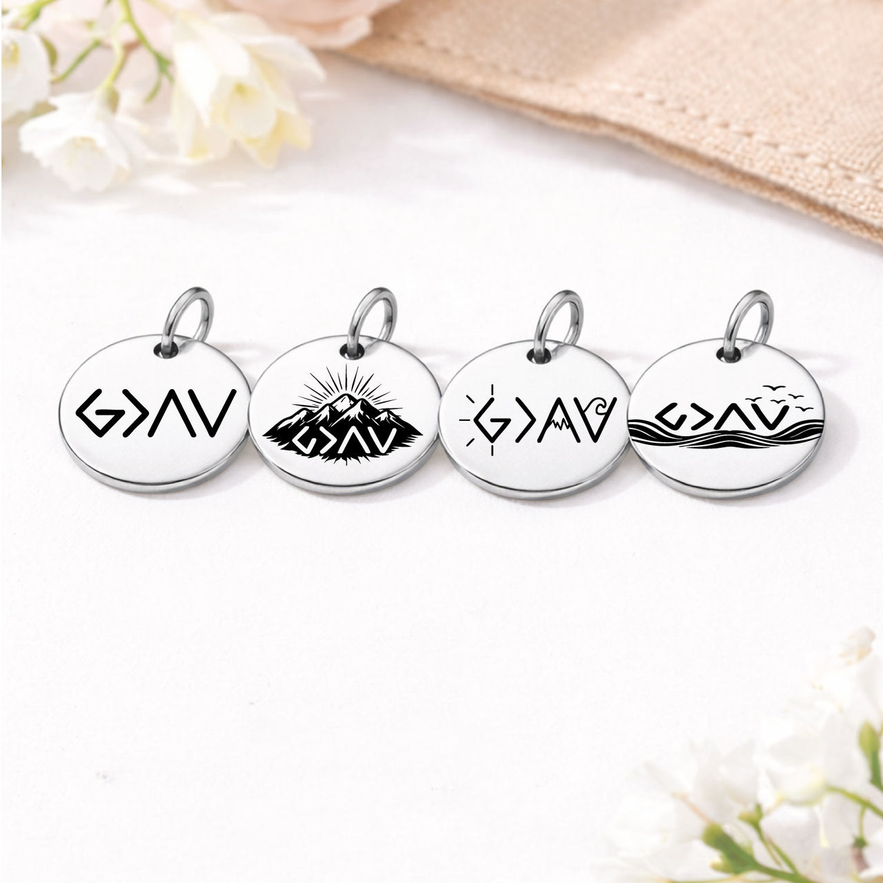 “God Is Greater Than the Highs and Lows” Charm Set
