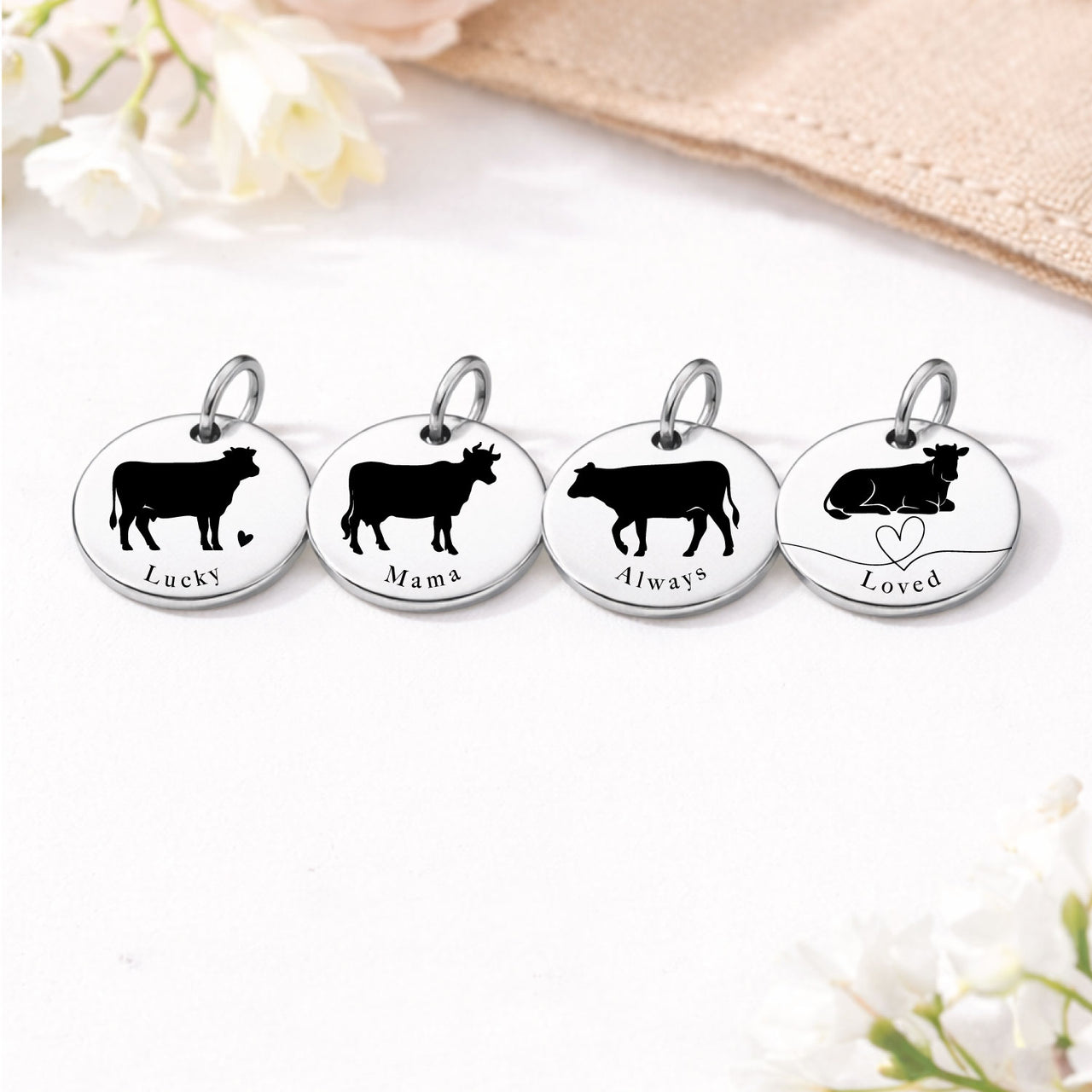 Mama Cow Charm Set