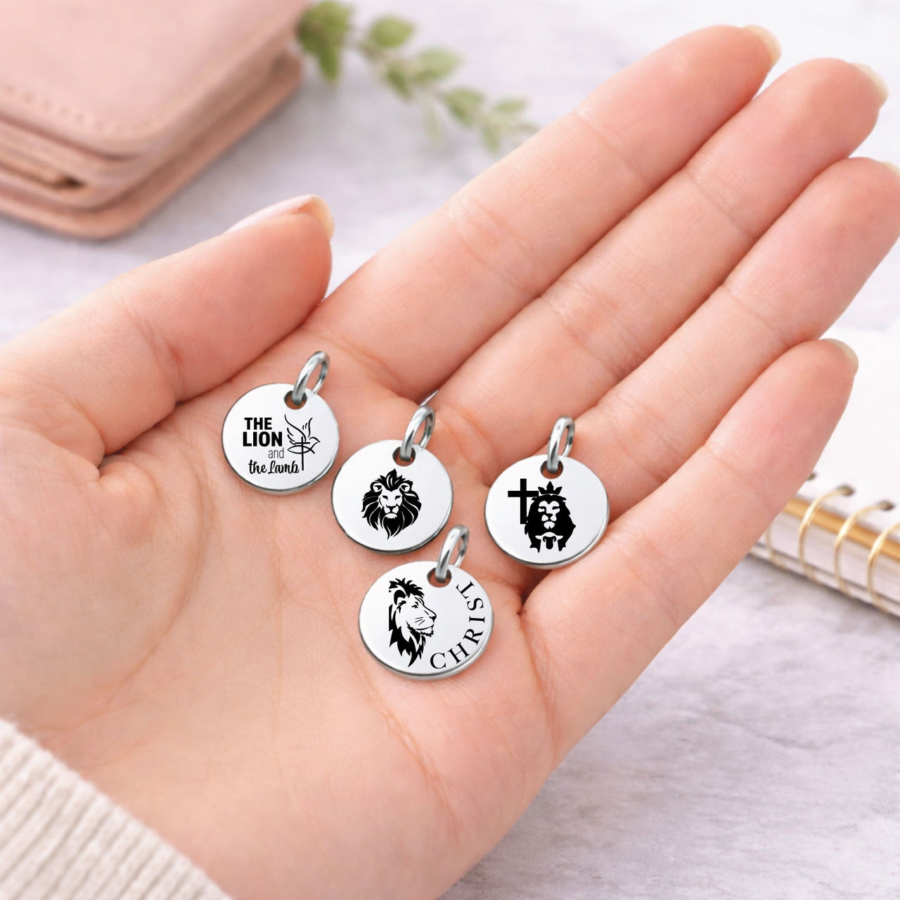 Lion and the Lamb Charm Set