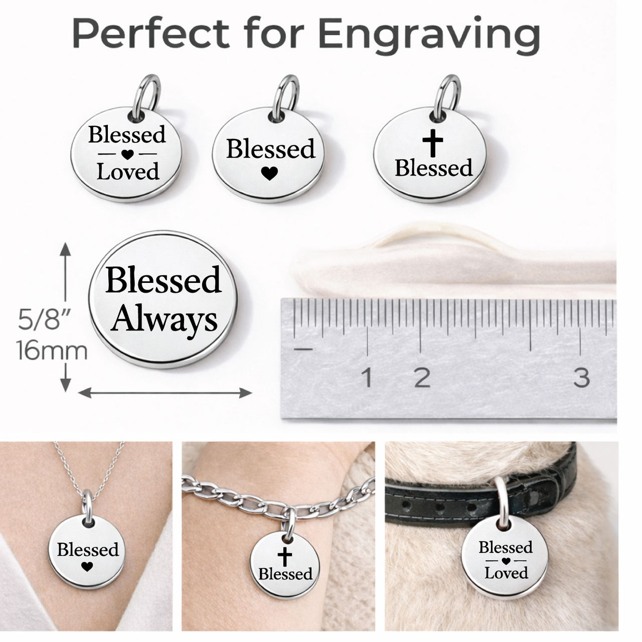 “Blessed” Charm Set