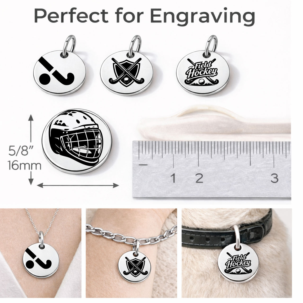 Field Hockey Sports Charm Set