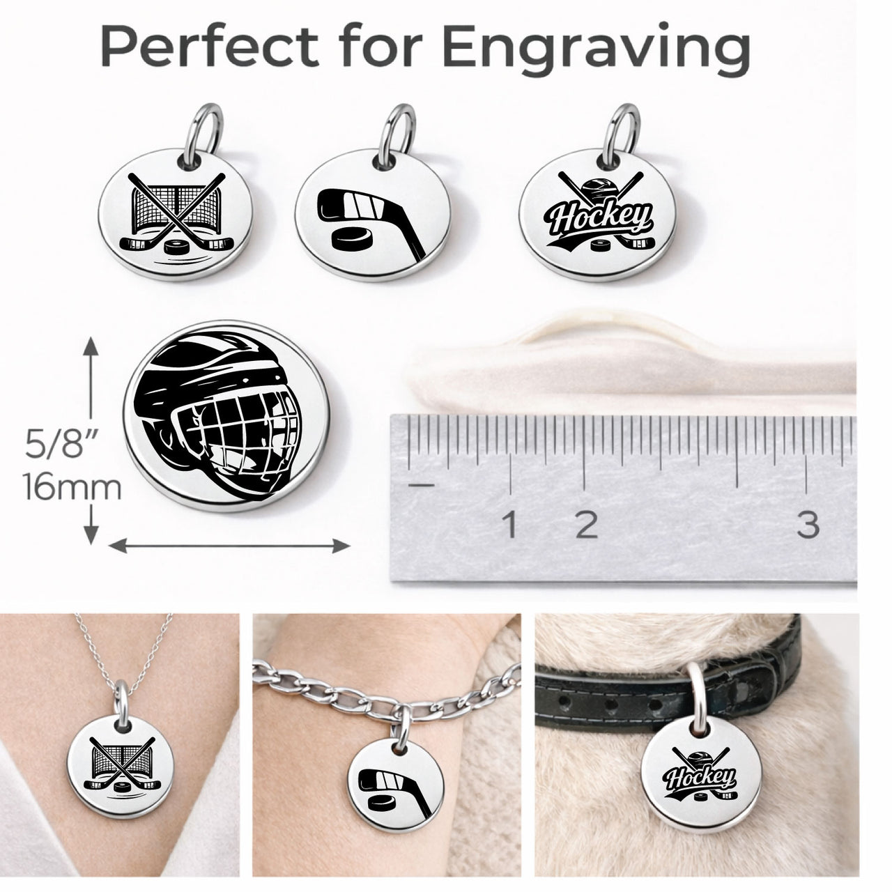 Hockey Sports Charm Set