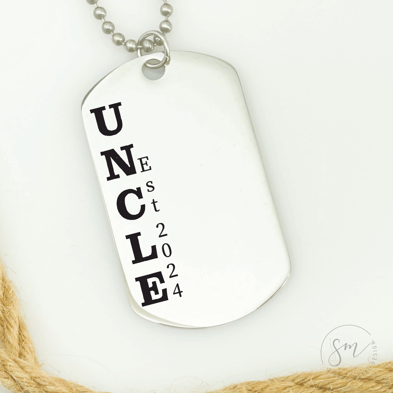Dog Tag Uncle Necklace