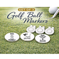 Thumbnail for Dad Wedding Day Golf Ball Marker Set of 3