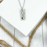 Thumbnail for Infinity Heart Tab Necklace