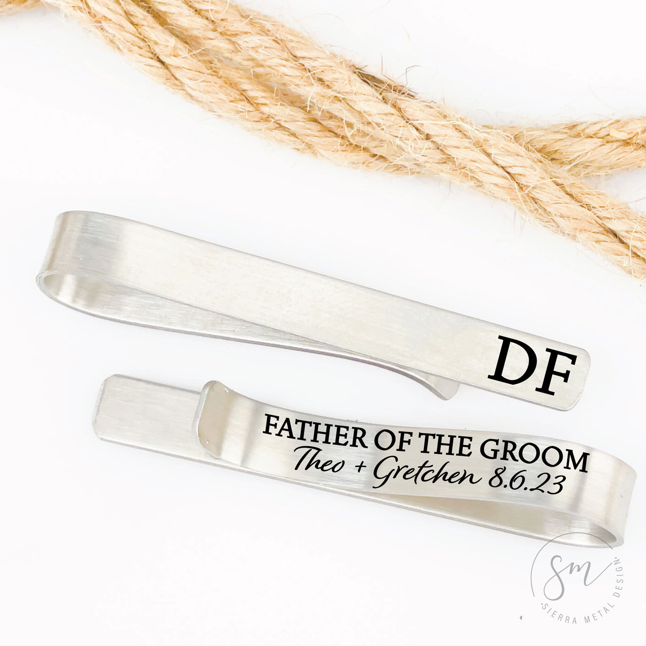 Father Of The Groom Tie Clip