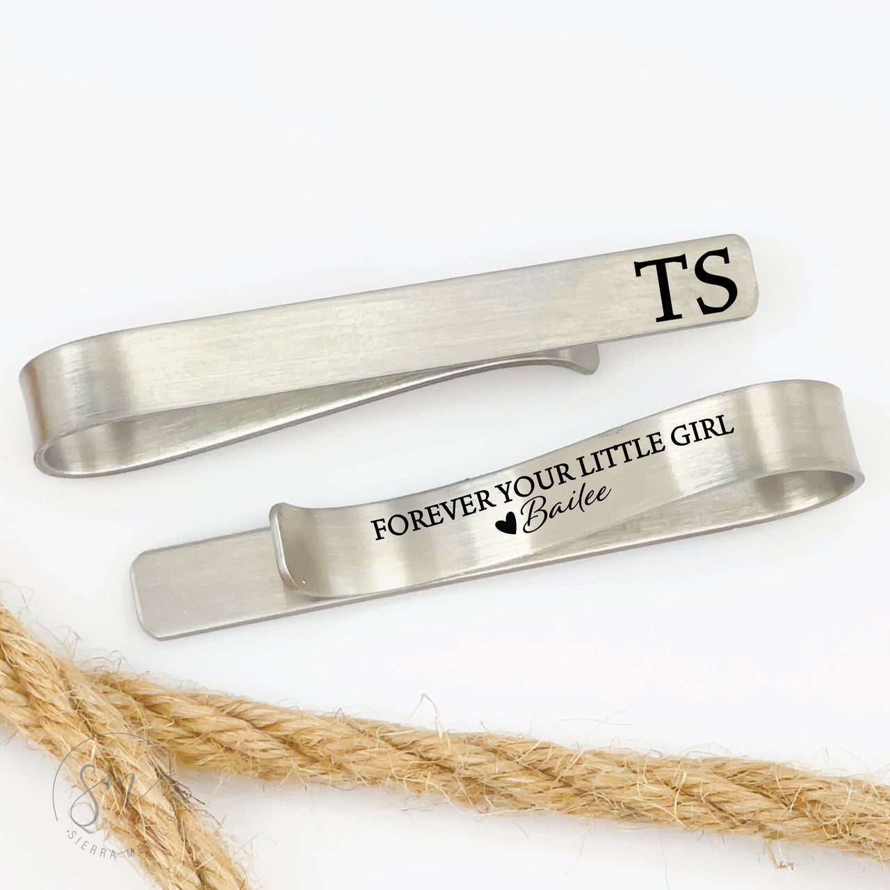 Forever Your Little Girl Tie Clip