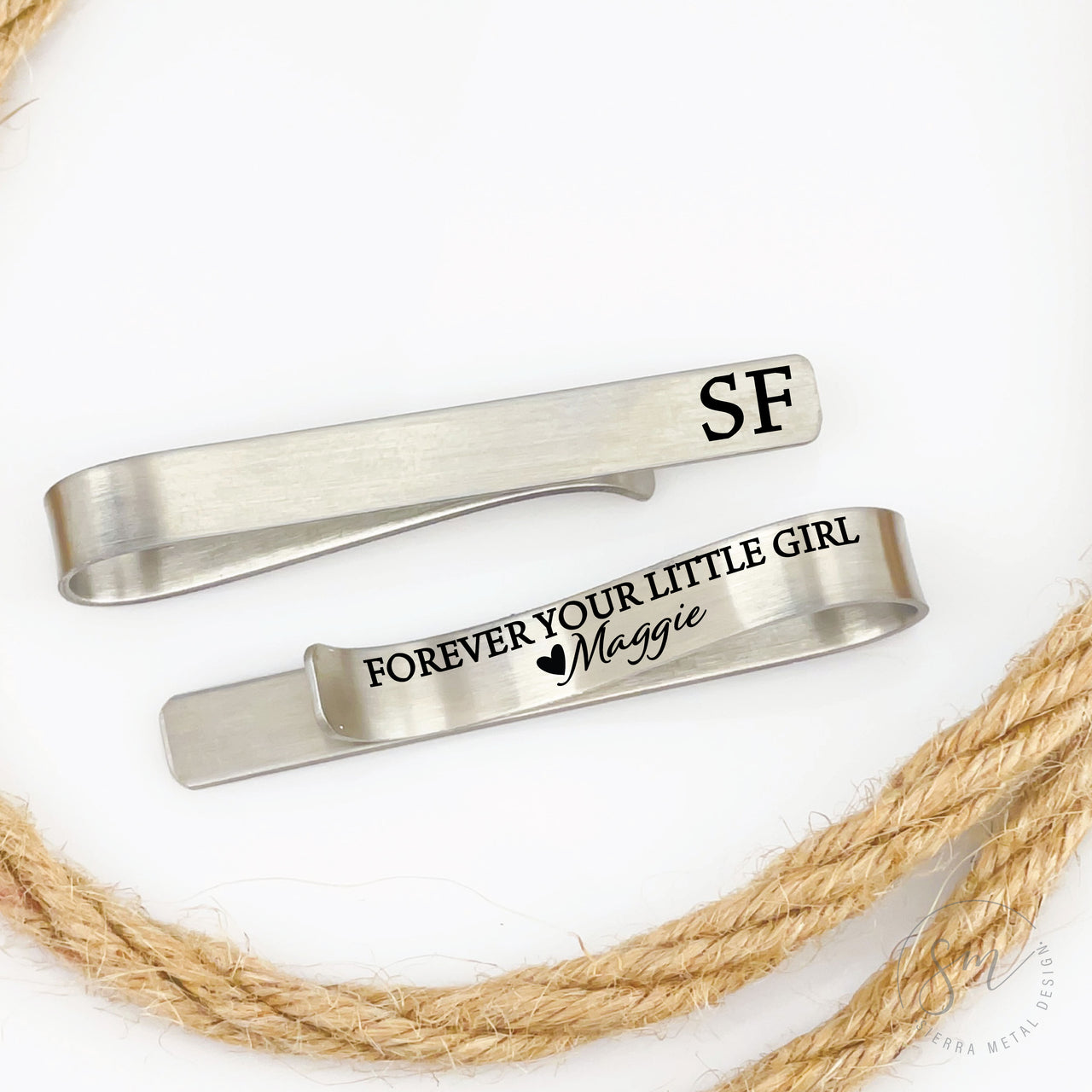 Forever Your Little Girl Tie Clip