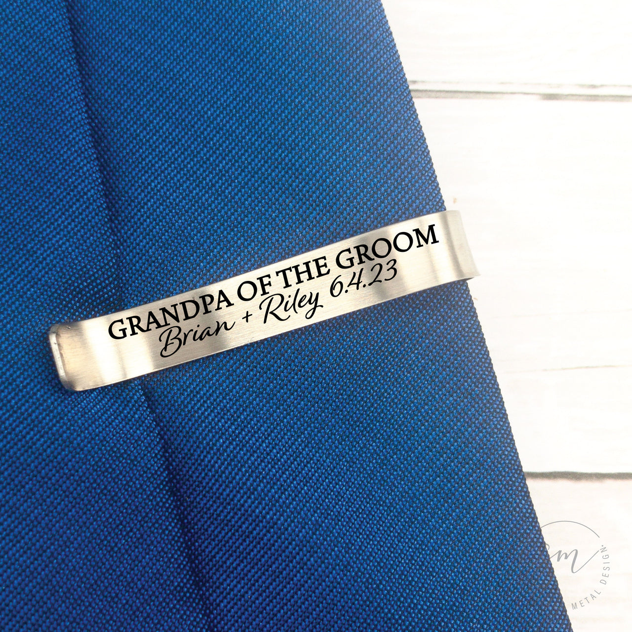 Grandpa Of The Groom Tie Clip