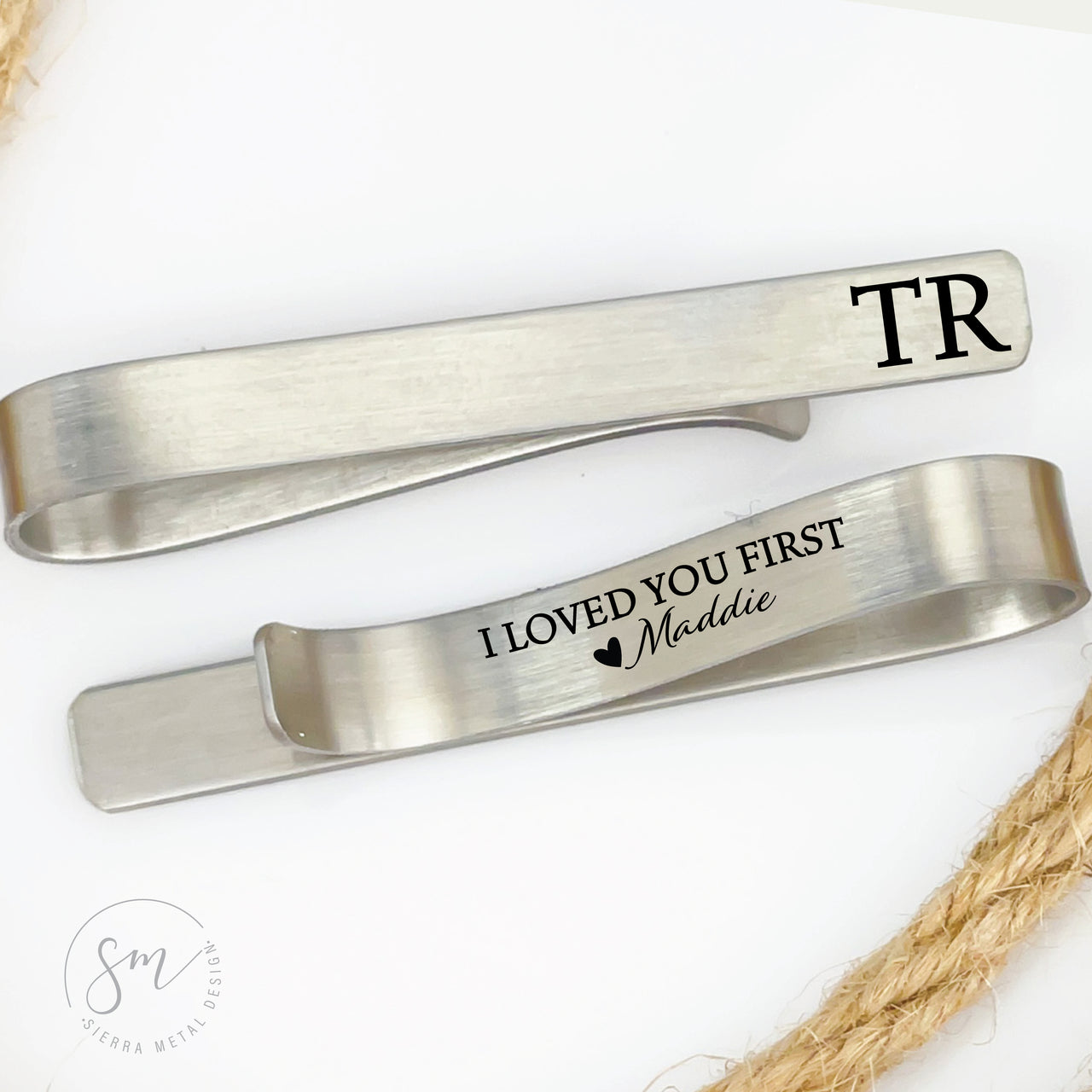 I Loved You First Tie Clip